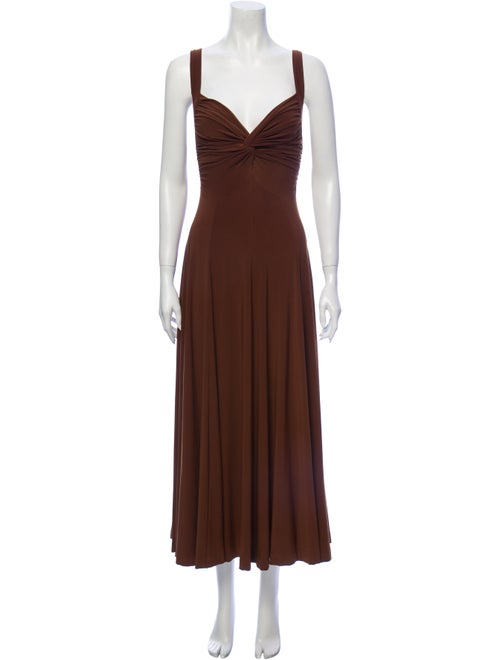 Norma Kamali Dress Set Brown