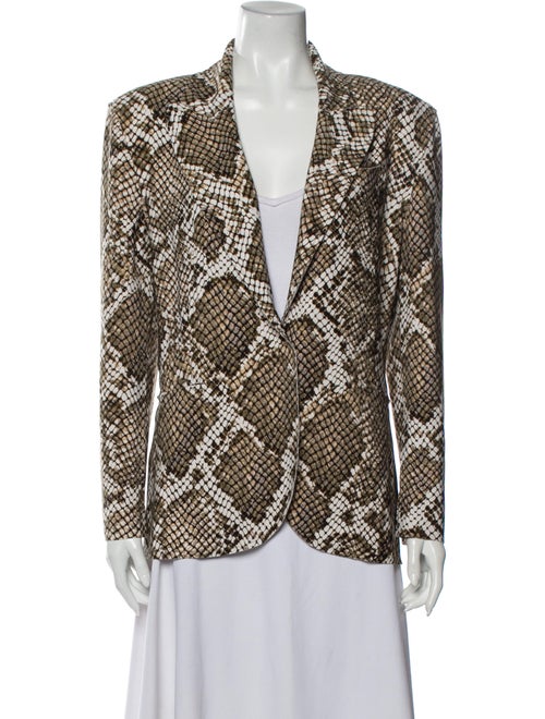 Norma Kamali Animal Print Blazer