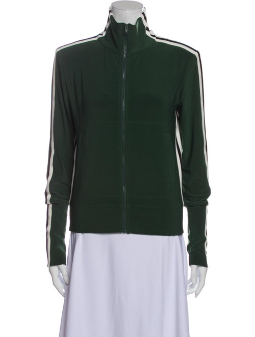 Norma Kamali Striped Jacket Green