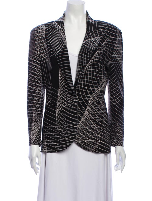 Norma Kamali Printed Blazer w/ Tags Black