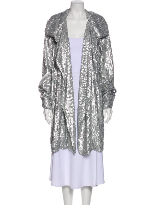 Norma Kamali Printed Jacket Silver
