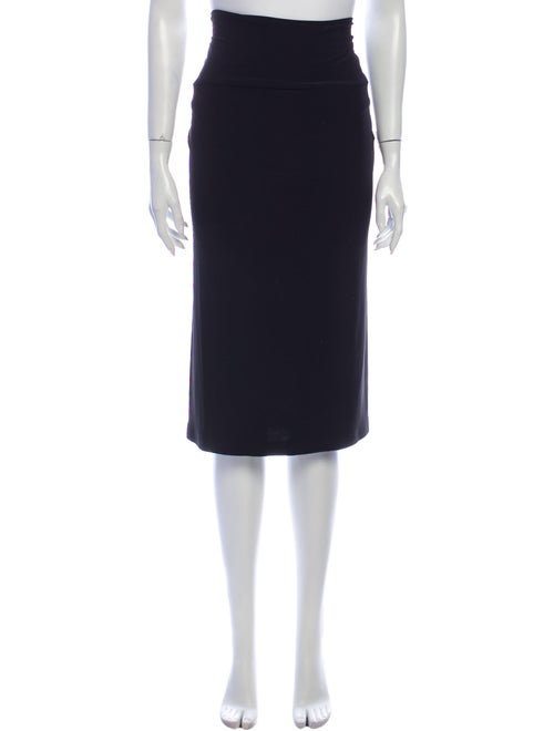 Norma Kamali Knee-Length Skirt w/ Tags Black