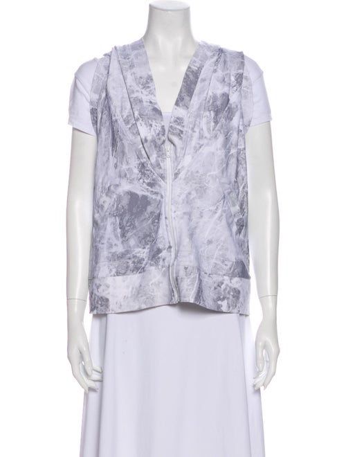 Norma Kamali Printed Vest Grey