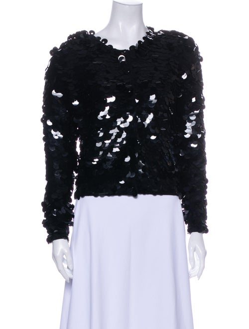 Norma Kamali Lambswool Scoop Neck Sweater Black