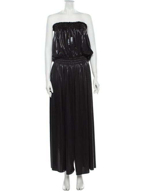 Norma Kamali Strapless Jumpsuit Black