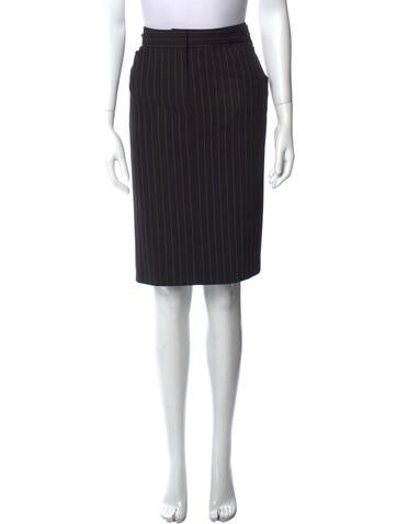 Norma Kamali Skirts Striped Knee-Length Skirt 8 | M