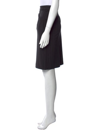 Norma Kamali Striped Knee-Length Skirt
