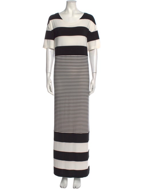Norma Kamali Striped Long Dress