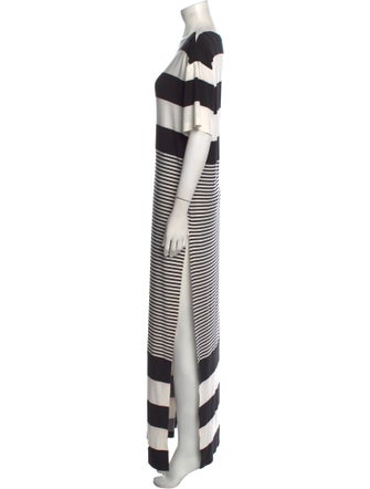 Norma Kamali Striped Long Dress