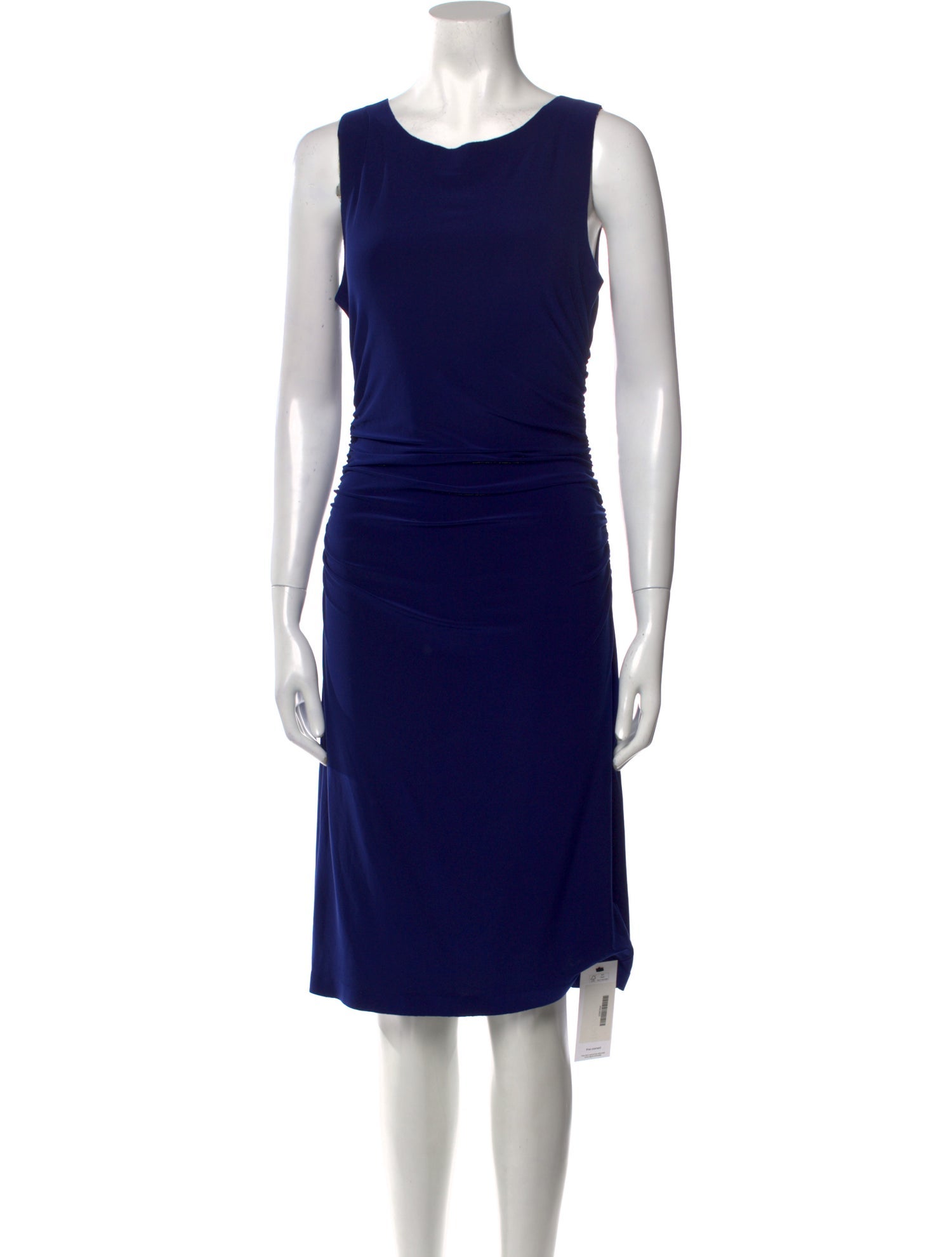 Norma Kamali Scoop Neck Knee-Length Dress