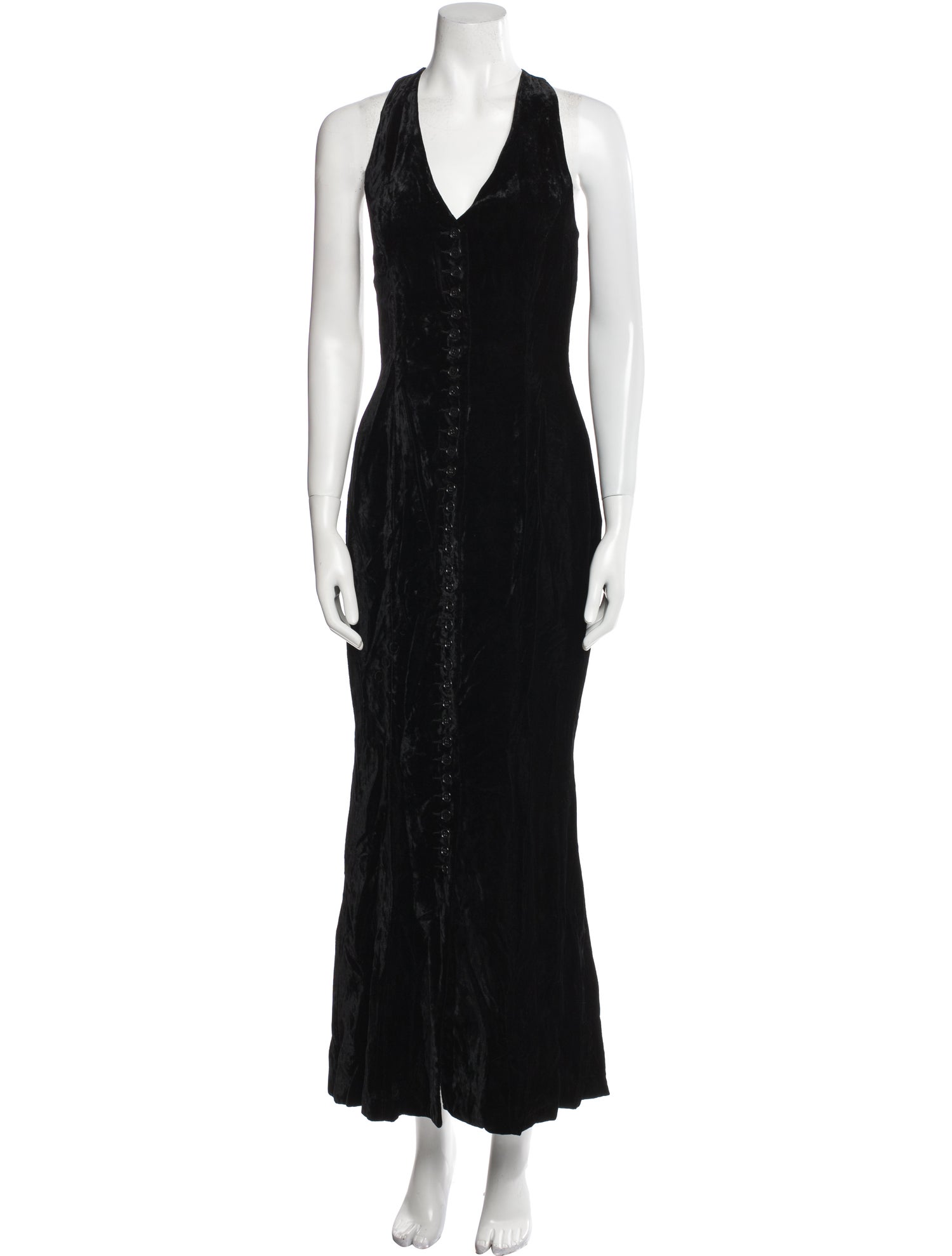Norma Kamali Halterneck Long Dress