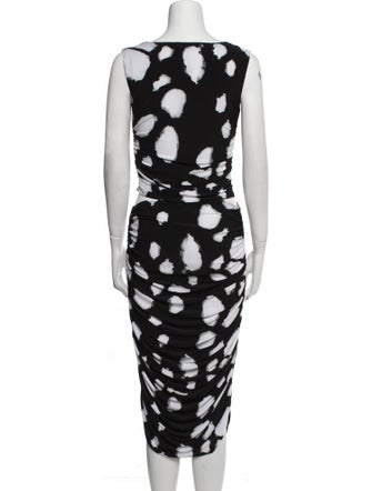 Norma Kamali Printed Skirt Set