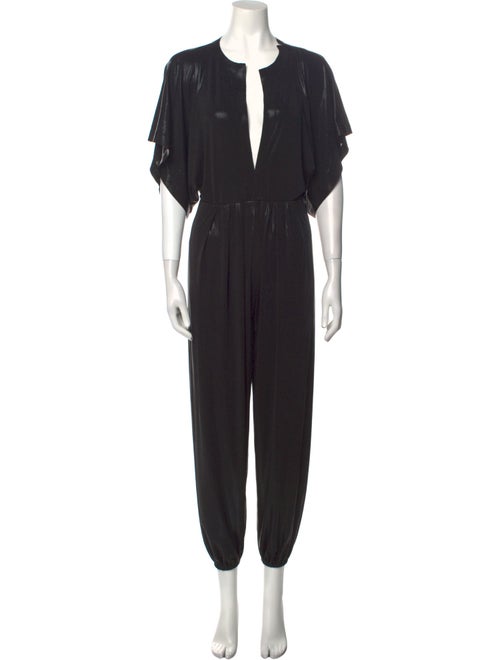 Norma Kamali Plunge Neckline Jumpsuit