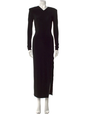 Norma Kamali V-Neck Long Dress