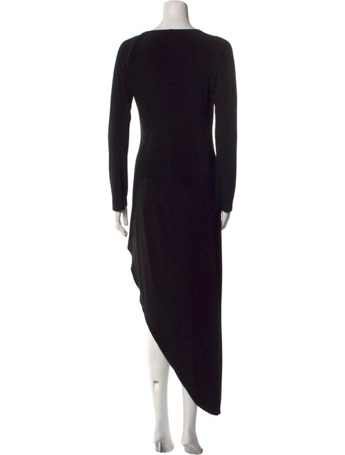 Norma Kamali Plunge Neckline Long Dress
