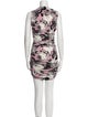 Norma Kamali Floral Print Mini Dress