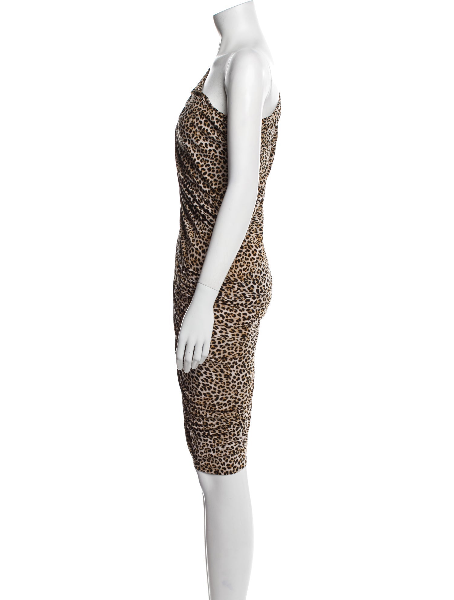 Norma Kamali Animal Print Mini Dress