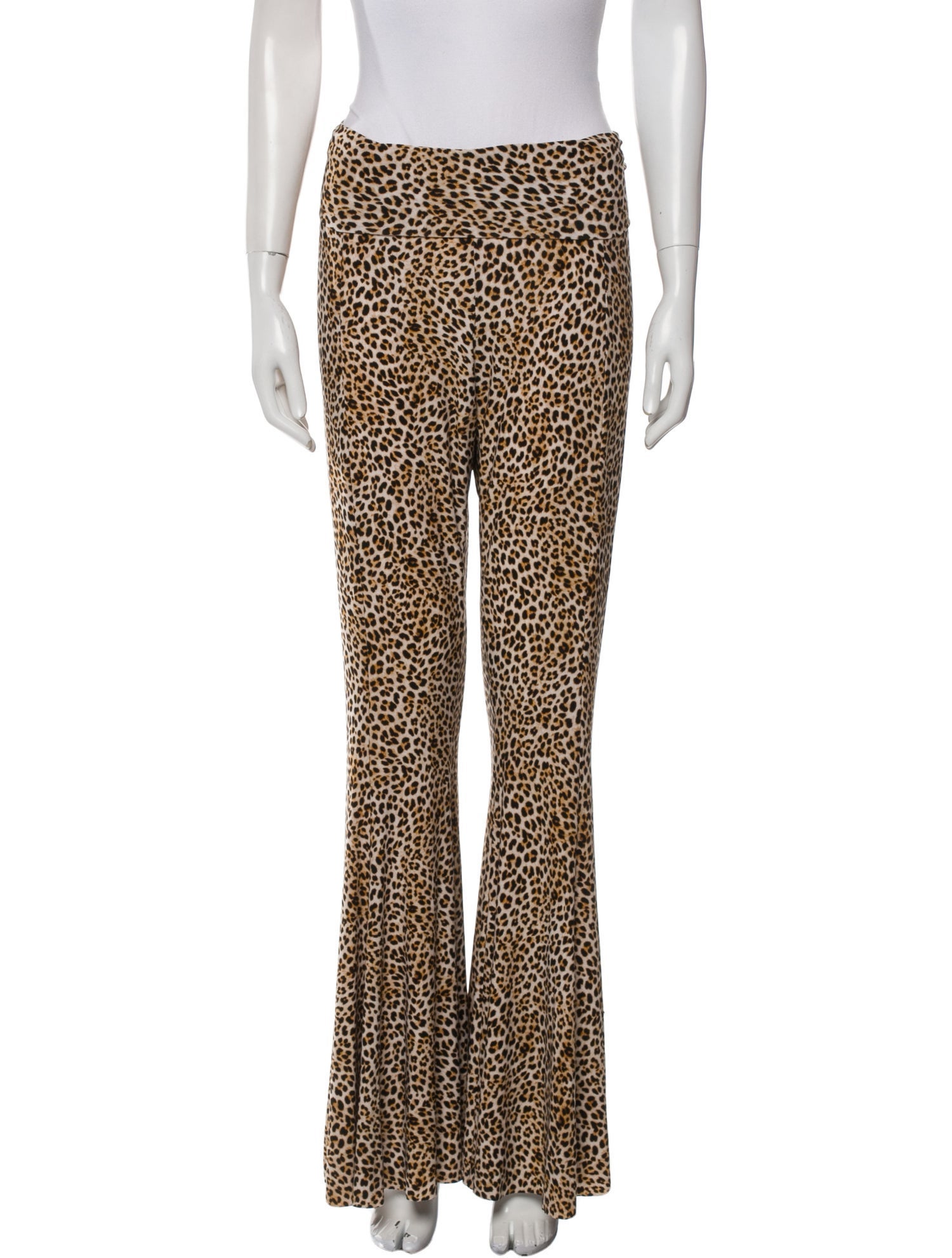 Norma Kamali Animal Print Wide Leg Pants w/ Tags