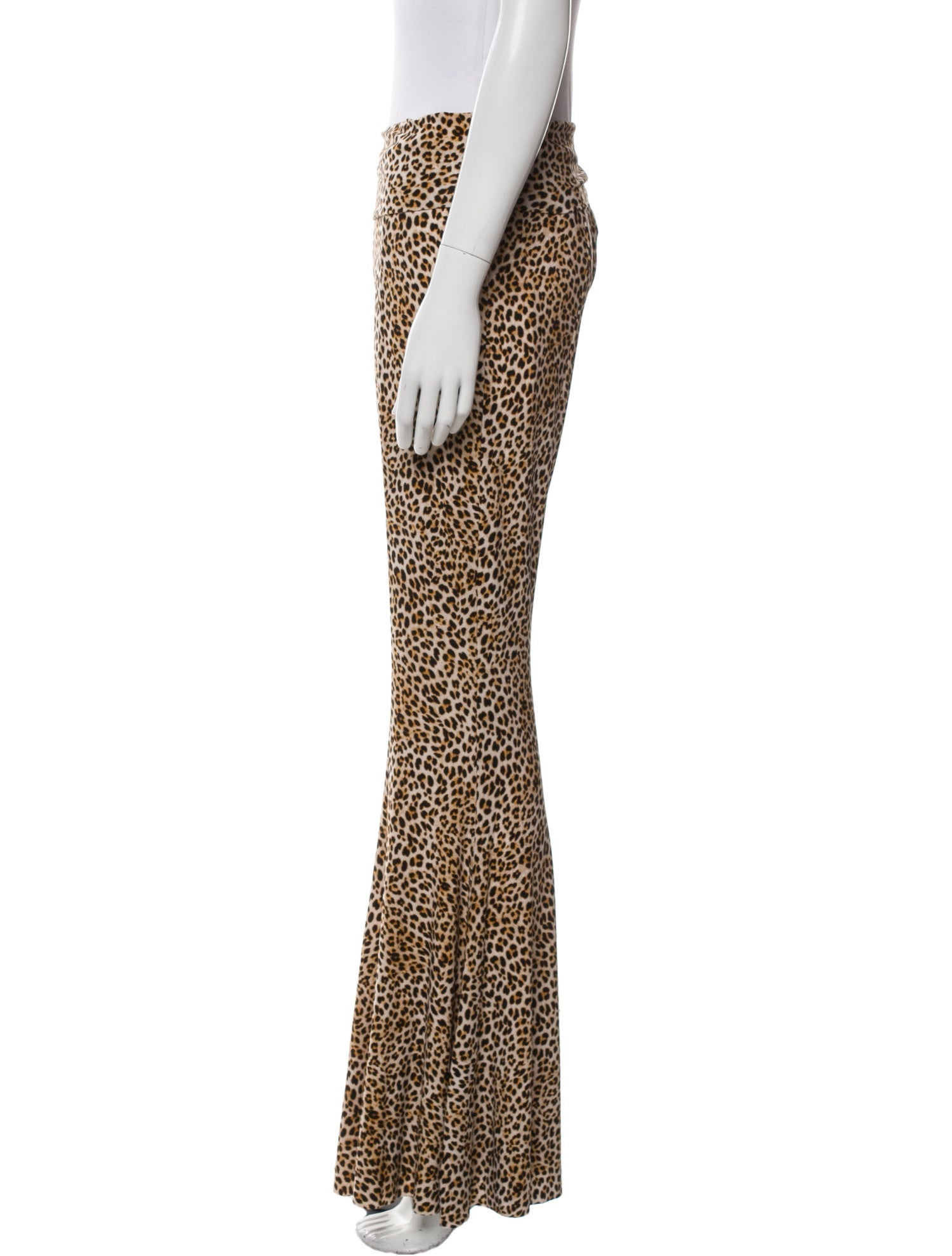 Norma Kamali Animal Print Wide Leg Pants w/ Tags