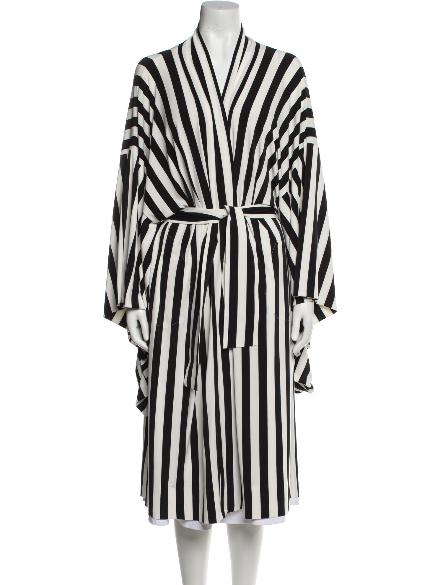 Norma Kamali Striped Robe
