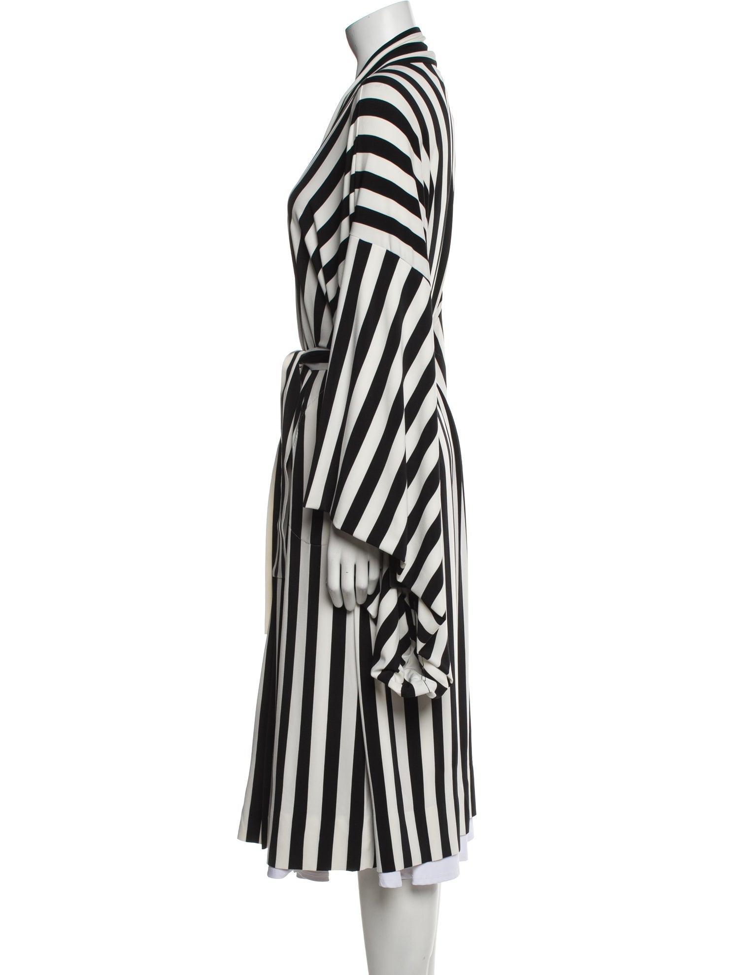 Norma Kamali Striped Robe