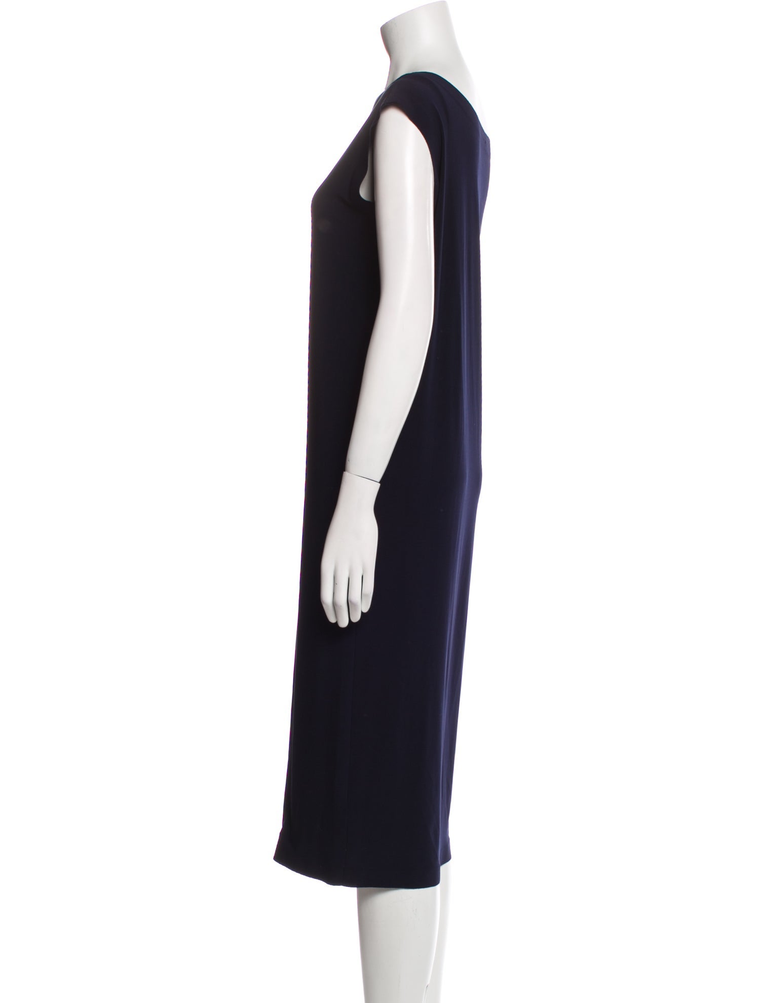 Norma Kamali One-Shoulder Knee-Length Dress