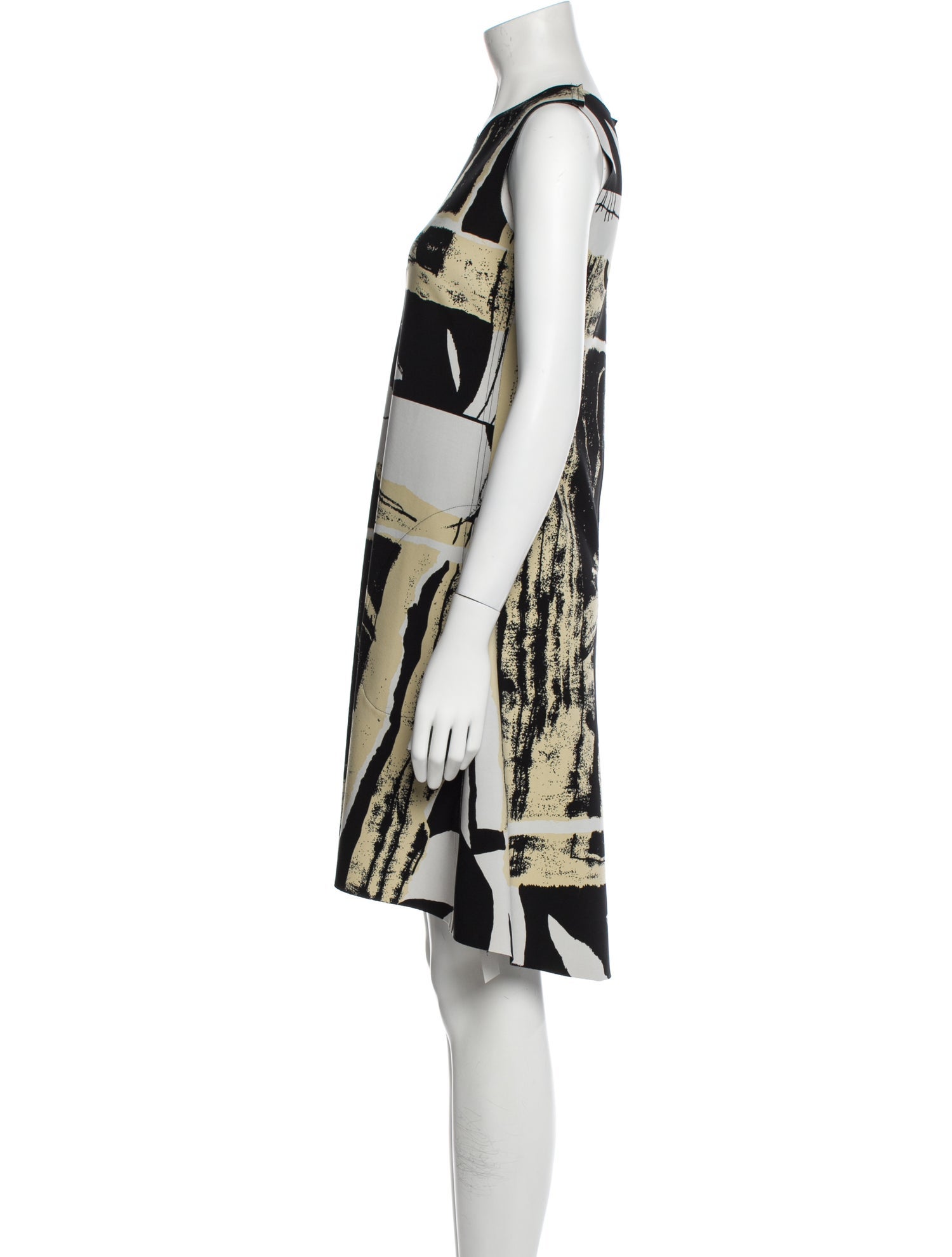 Norma Kamali Printed Knee-Length Dress