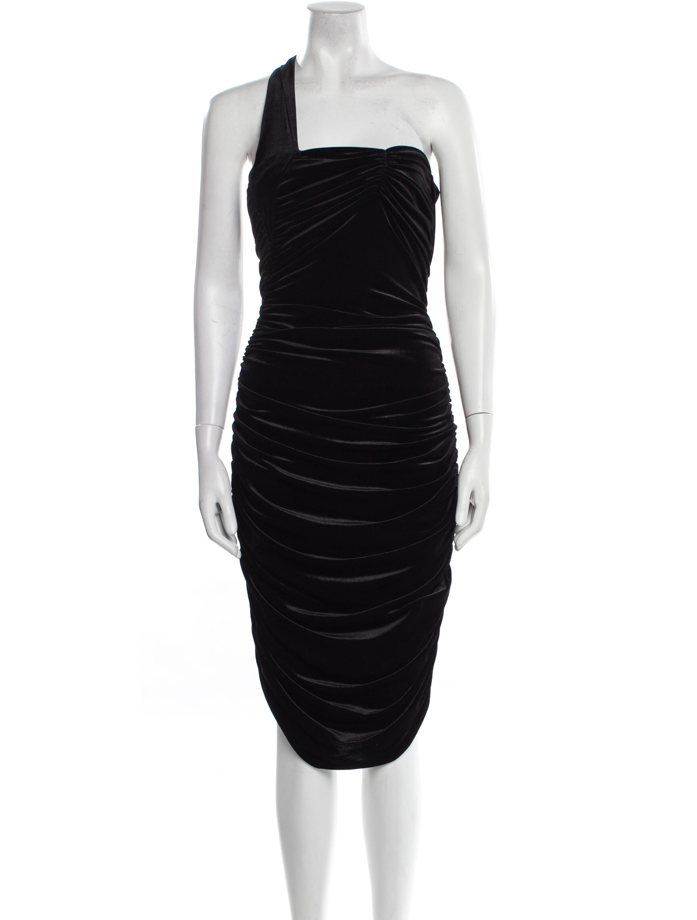 Norma Kamali One-Shoulder Midi Length Dress