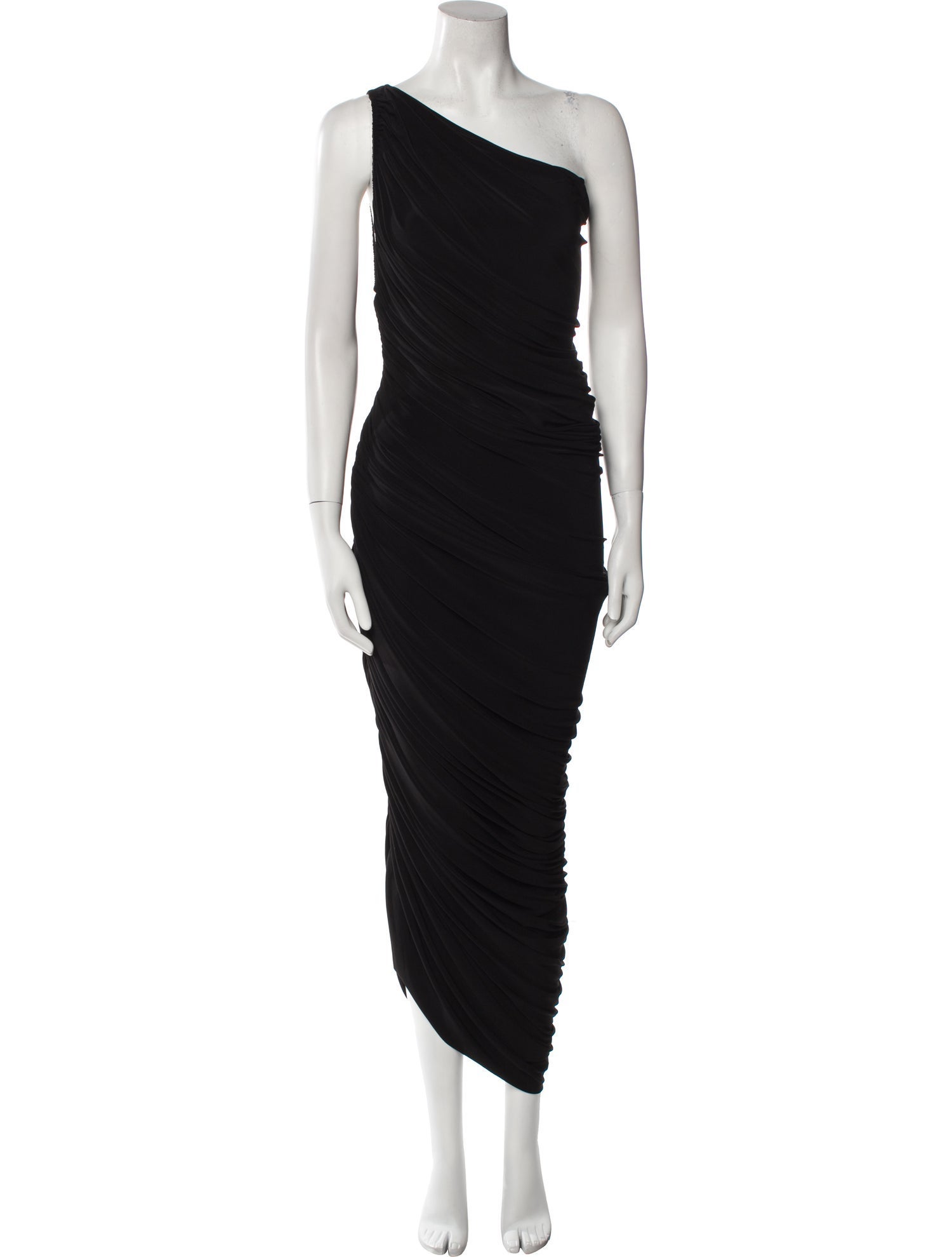 Norma Kamali One-Shoulder Long Dress