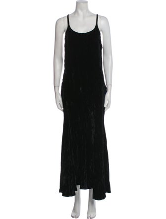 Norma Kamali Scoop Neck Long Dress