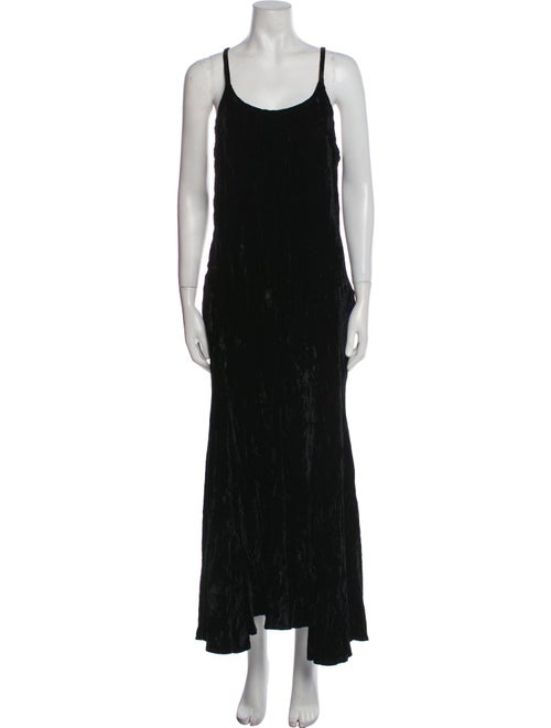 Norma Kamali Scoop Neck Long Dress