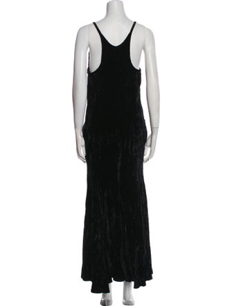 Norma Kamali Scoop Neck Long Dress