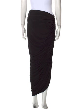 Norma Kamali Pleated Accents Midi Length Skirt