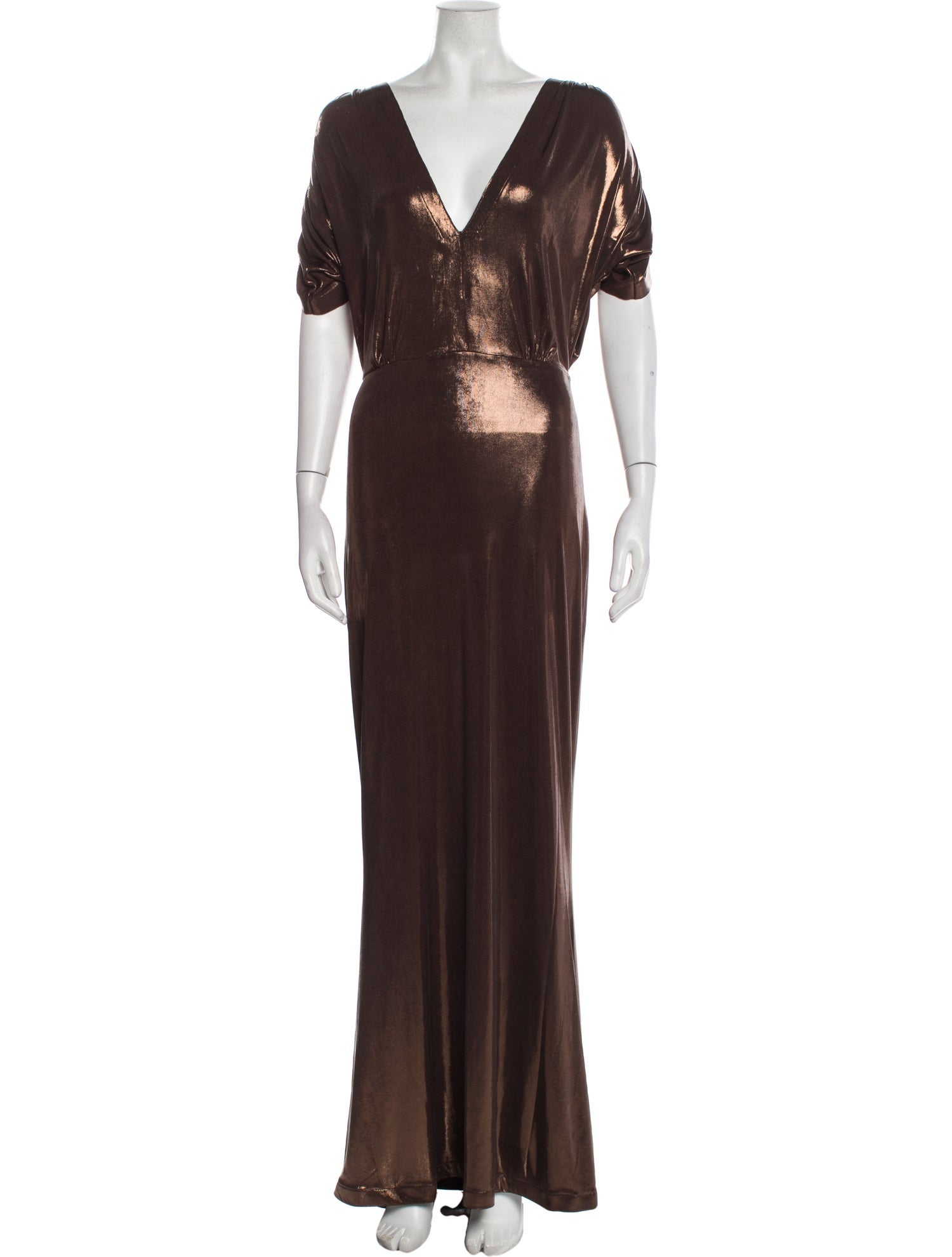 Norma Kamali V-Neck Long Dress