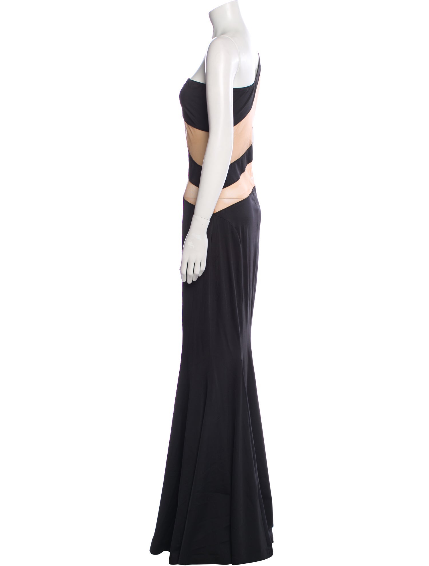 Norma Kamali Striped Long Dress