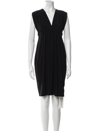 Norma Kamali V-Neck Mini Dress