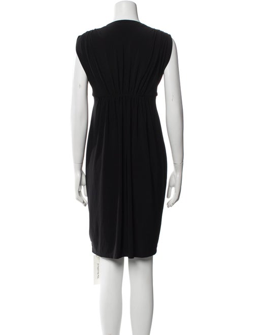 Norma Kamali V-Neck Mini Dress