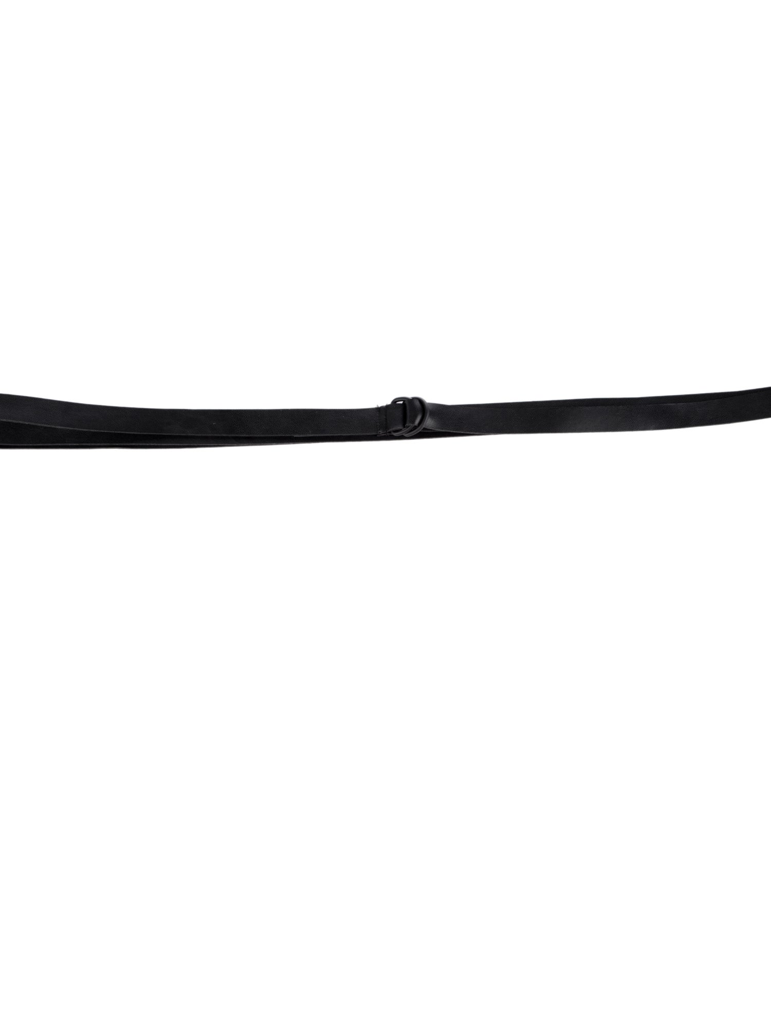 Norma Kamali Skinny Leather Waist Belt