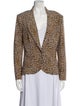 Norma Kamali Animal Print Blazer
