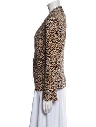 Norma Kamali Animal Print Blazer