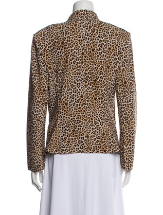 Norma Kamali Animal Print Blazer