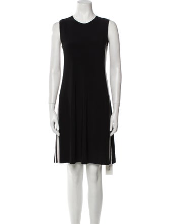 Norma Kamali Crew Neck Knee-Length Dress