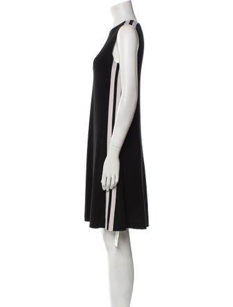 Norma Kamali Crew Neck Knee-Length Dress