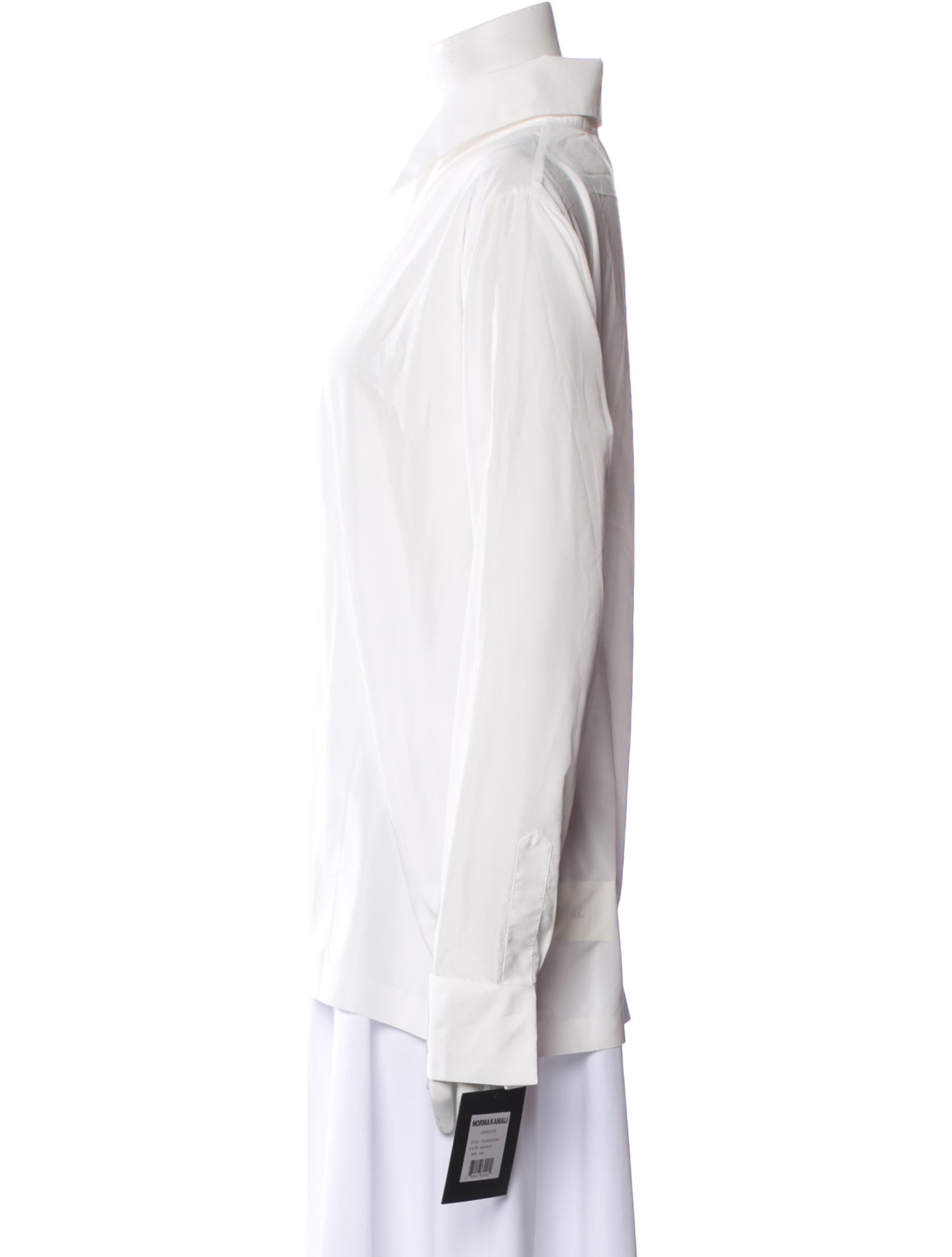 Norma Kamali Long Sleeve Button-Up Top w/ Tags