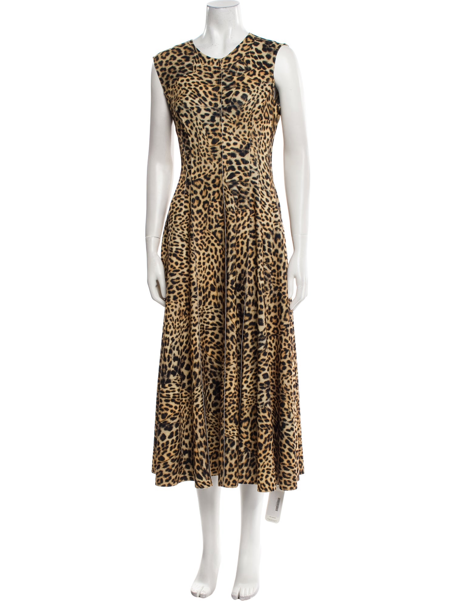 Norma Kamali Animal Print Long Dress w/ Tags