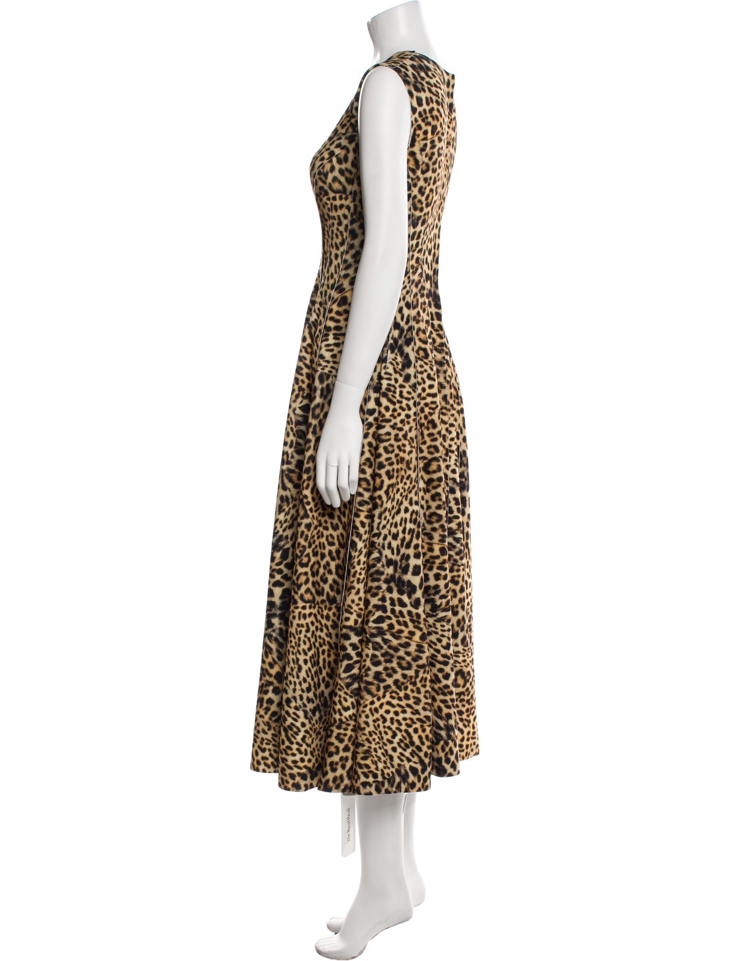 Norma Kamali Animal Print Long Dress w/ Tags
