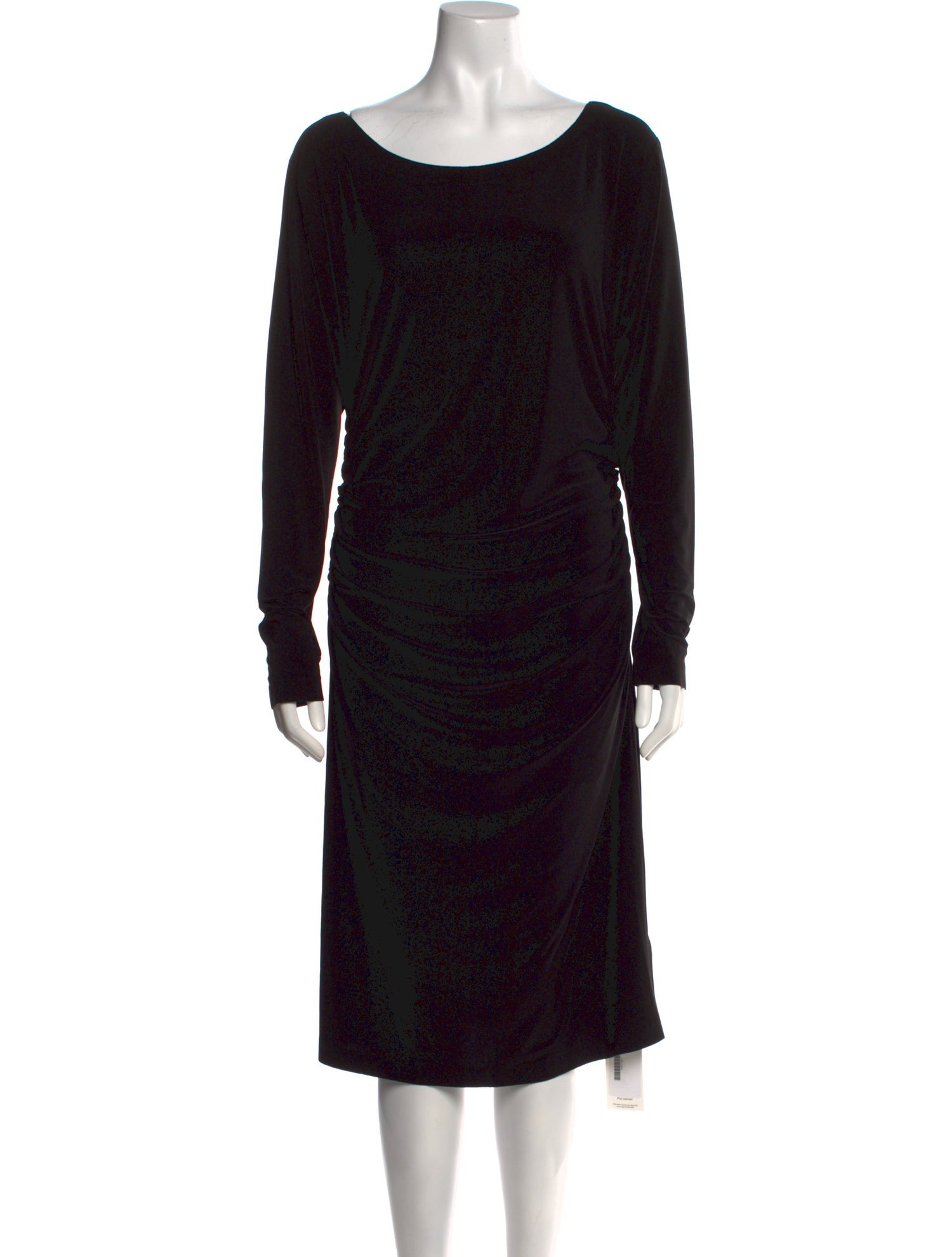 Norma Kamali Bateau Neckline Knee-Length Dress