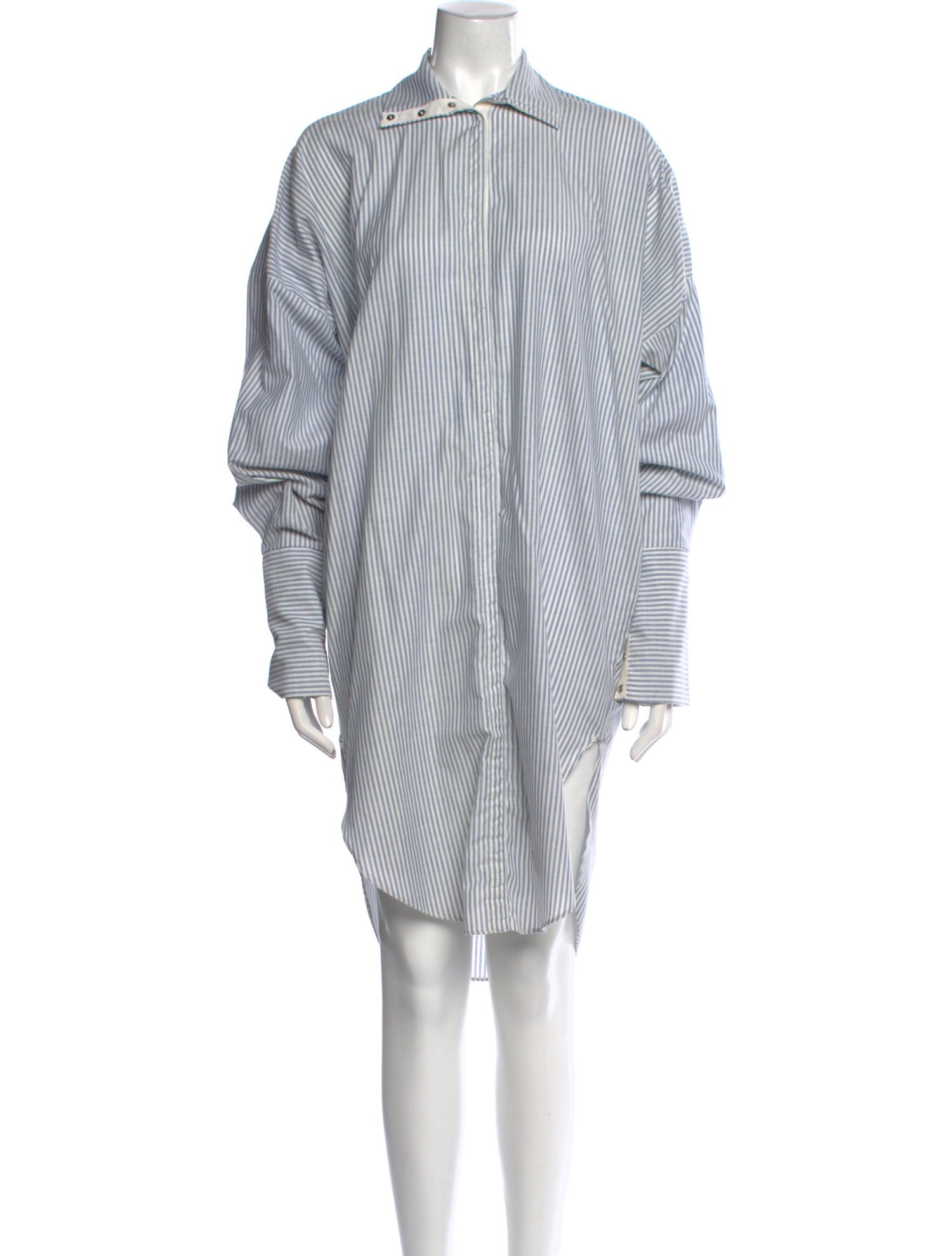 Norma Kamali Striped Knee-Length Dress