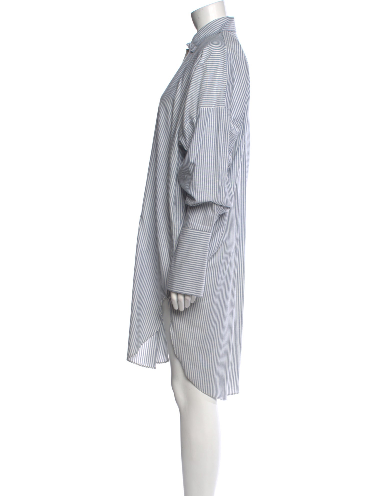 Norma Kamali Striped Knee-Length Dress