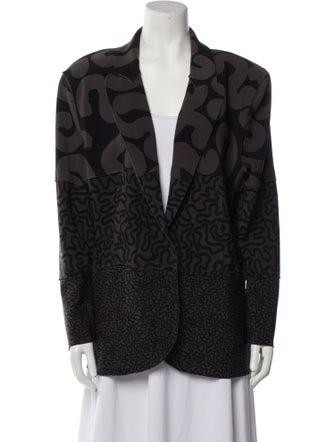 Norma Kamali Animal Print Blazer